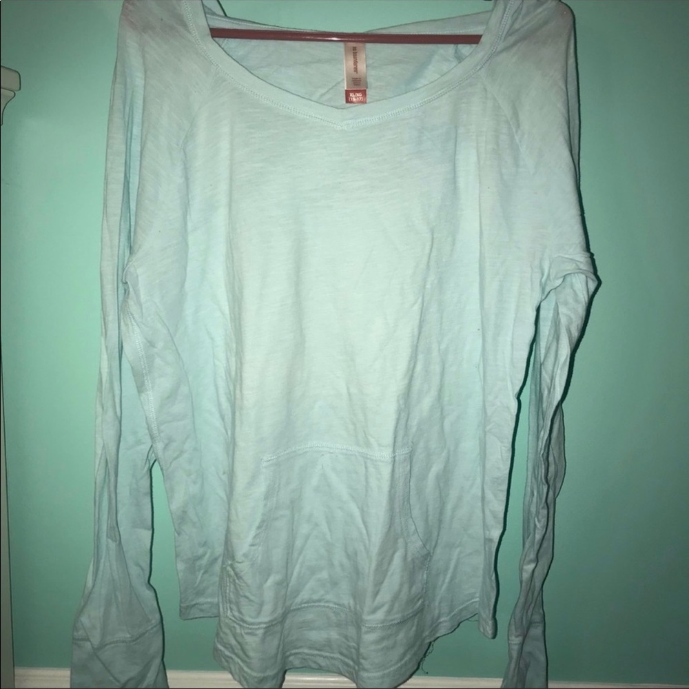 Blue Hoodie Long Sleeve